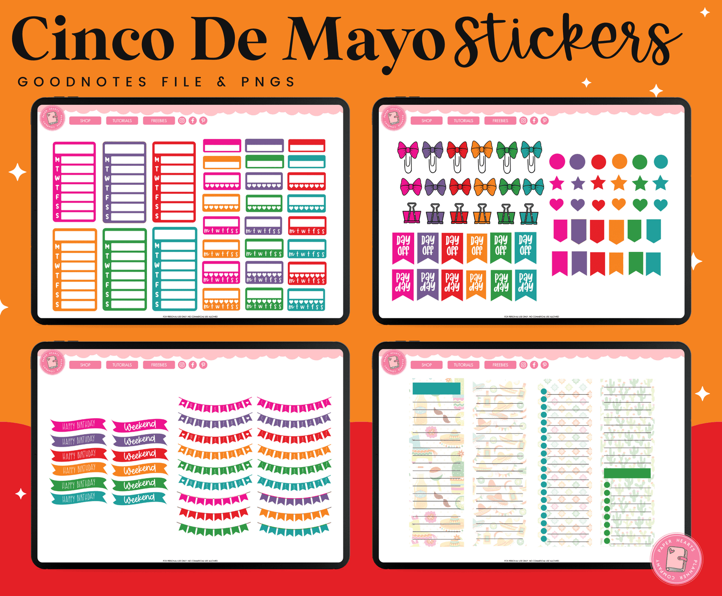 Cinco De Mayo Digital Stickers