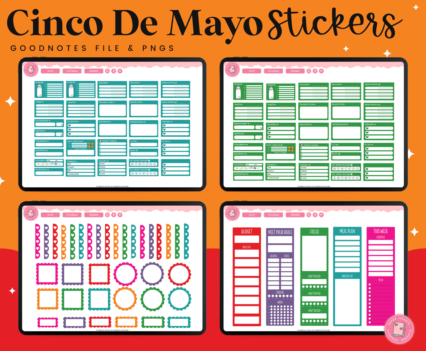 Cinco De Mayo Digital Stickers