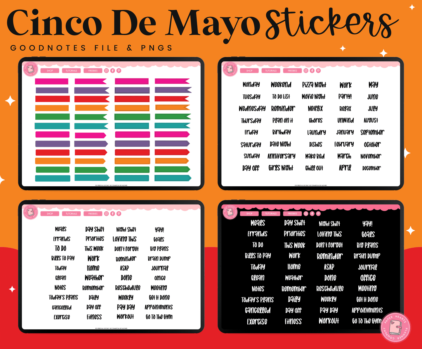 Cinco De Mayo Digital Stickers