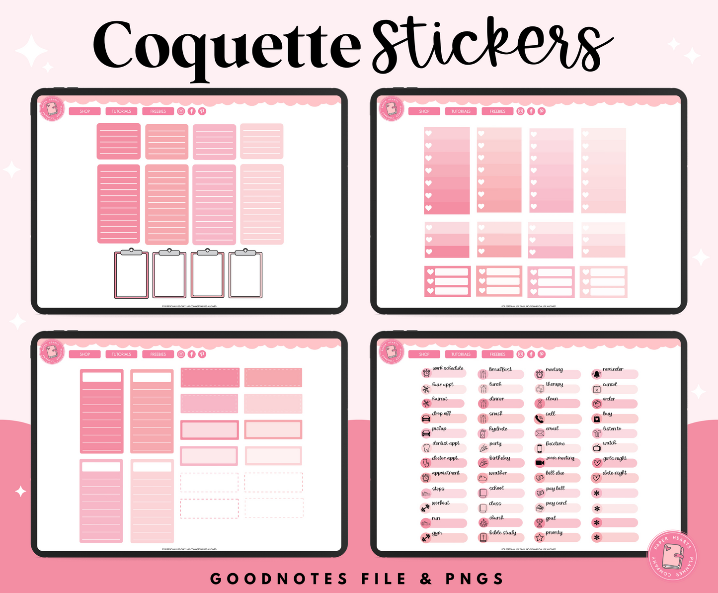 Coquette Stickers