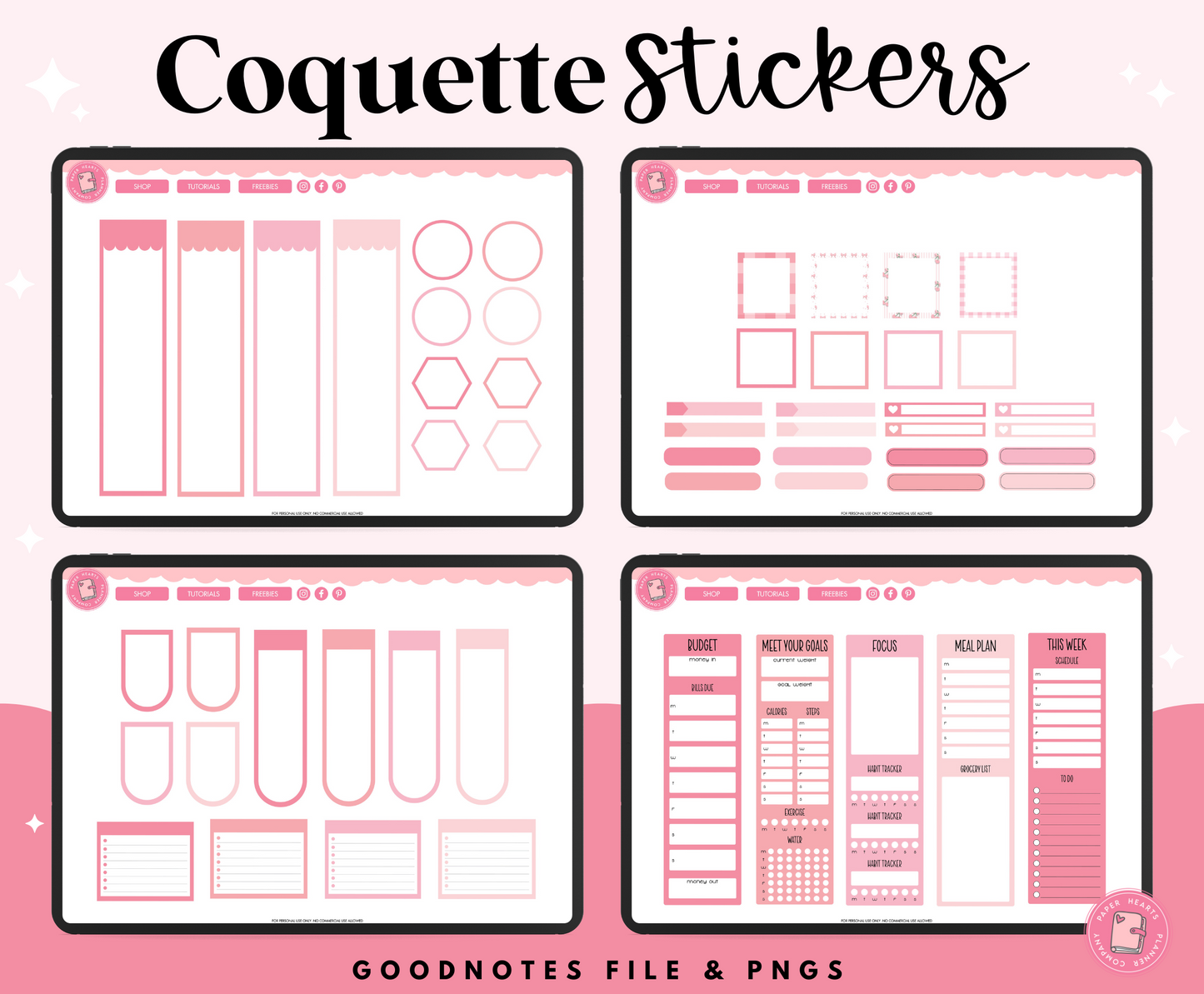 Coquette Stickers