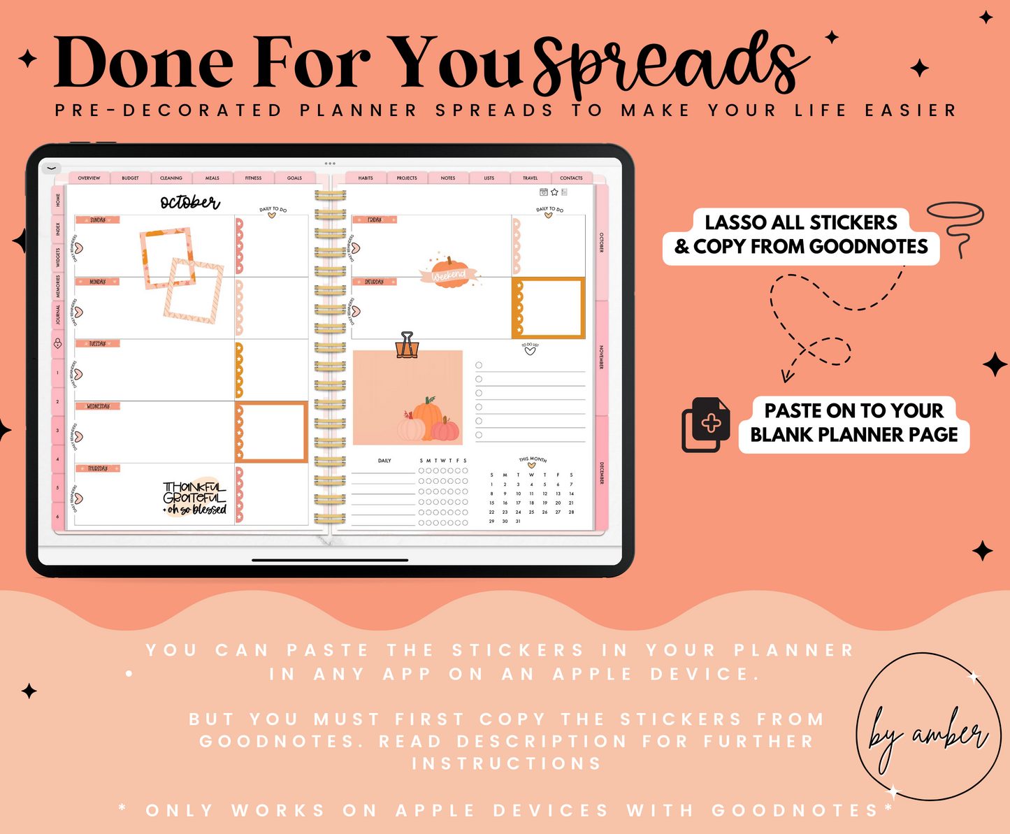 Cozy Fall ADHD Planner Week 2 Done For You Spread