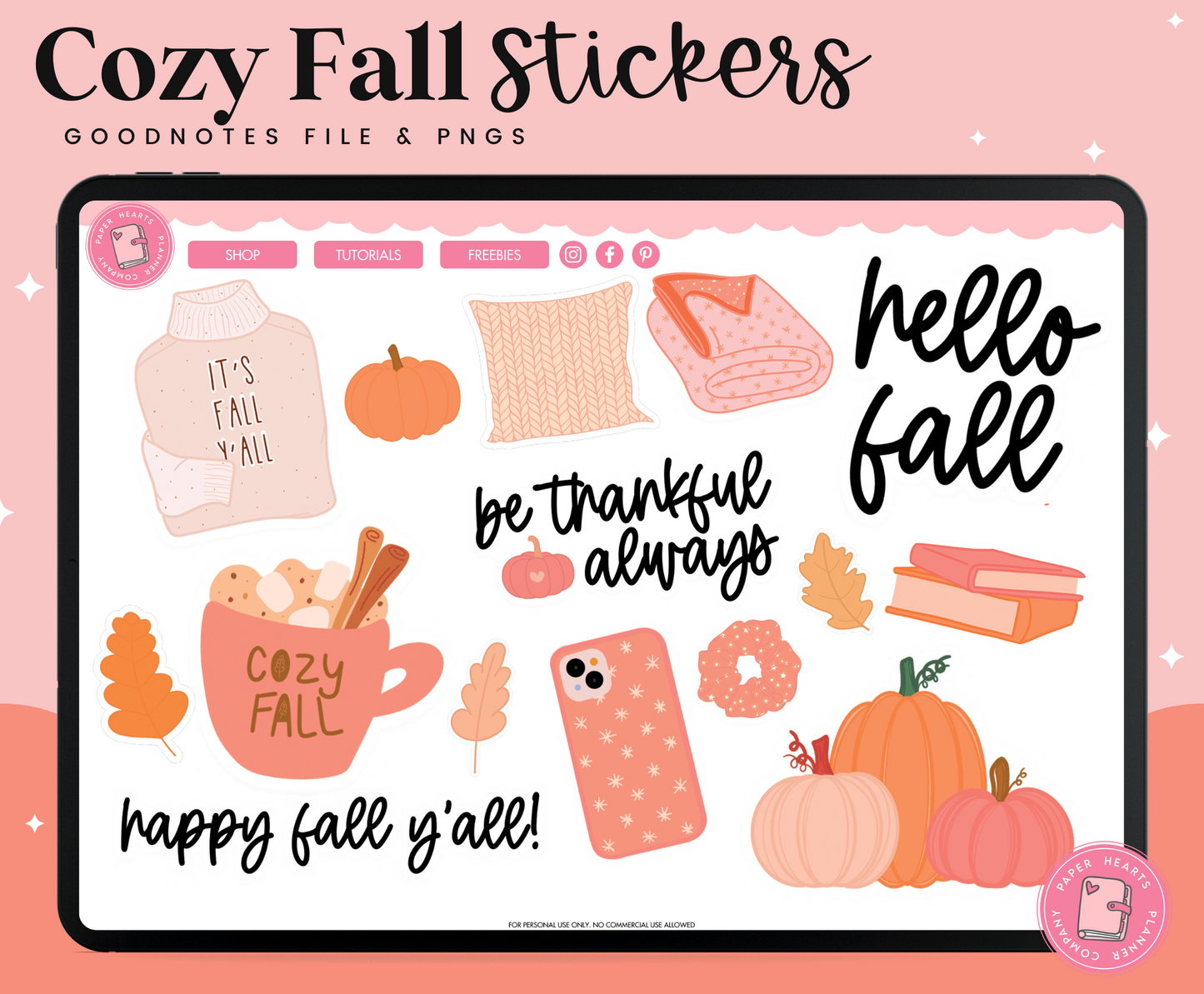 Cozy Fall Stickers
