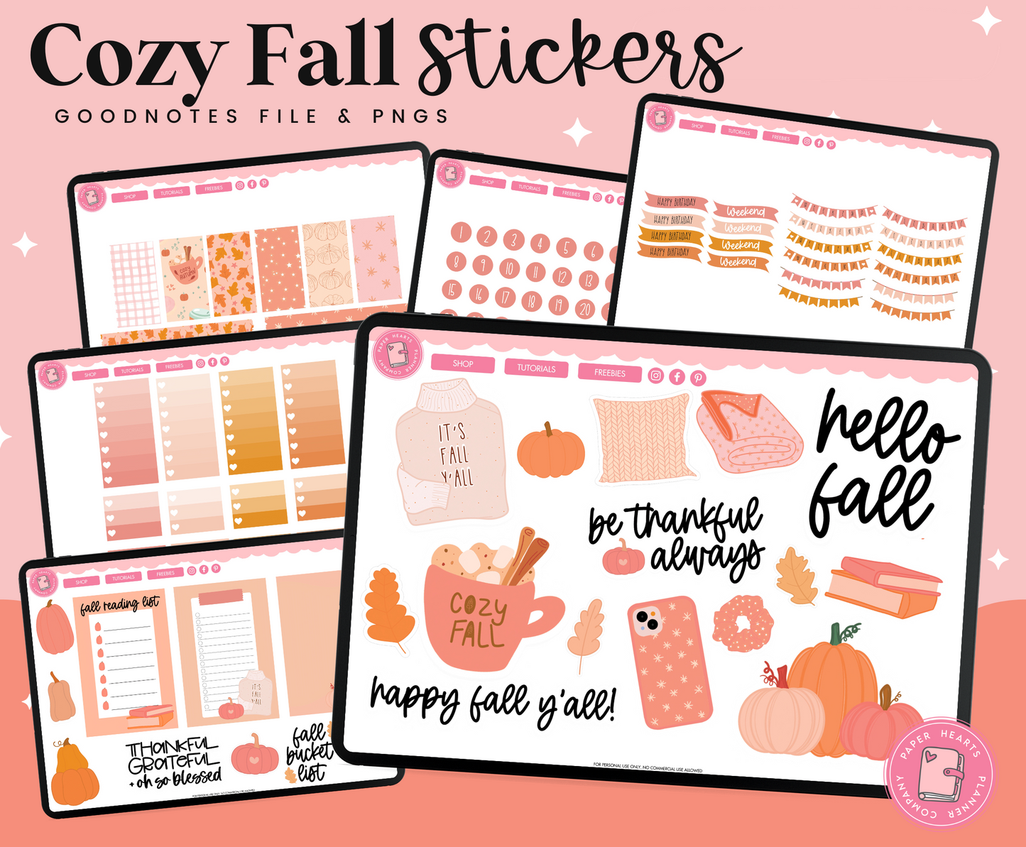 Cozy Fall Stickers