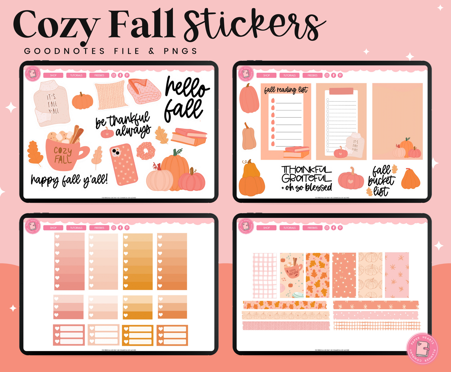 Cozy Fall Stickers