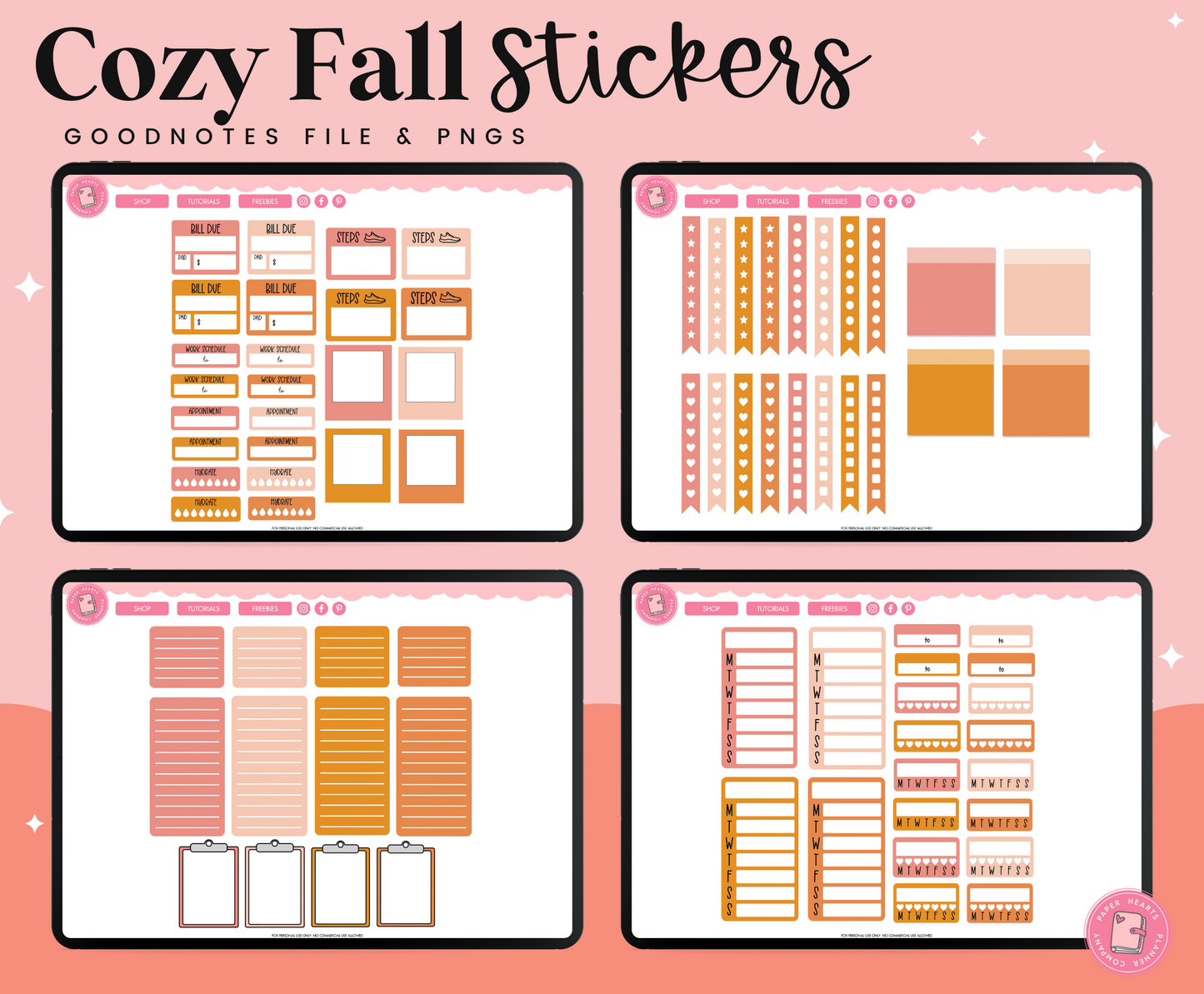 Cozy Fall Stickers
