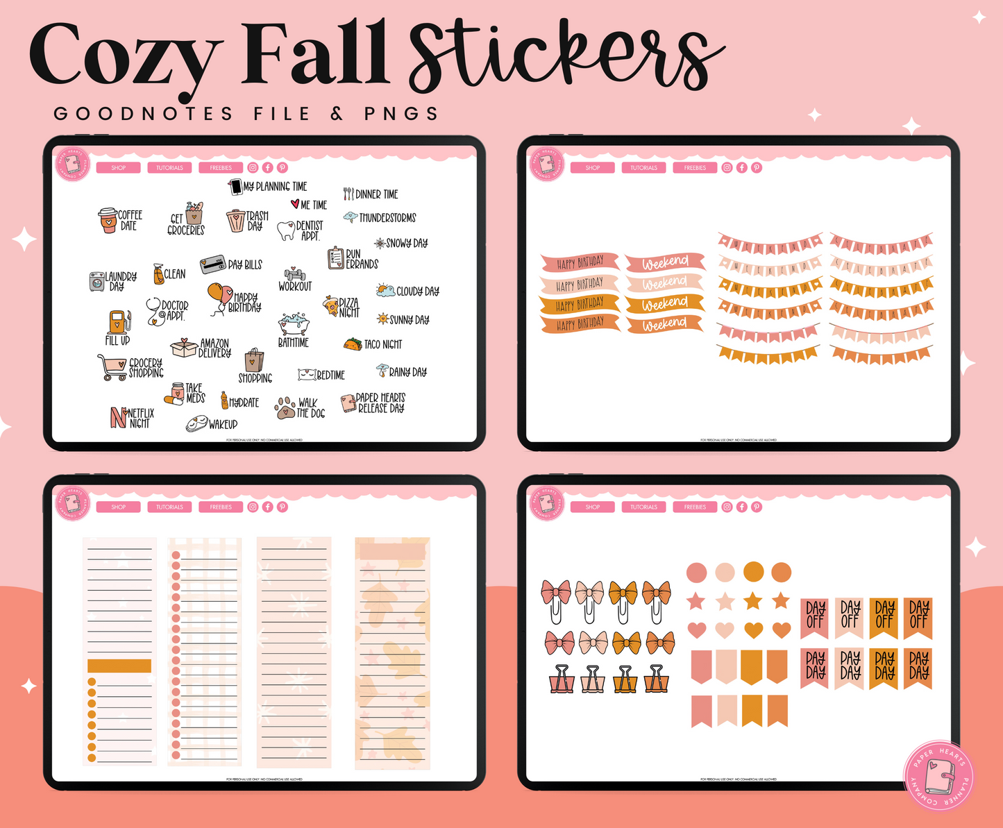 Cozy Fall Stickers