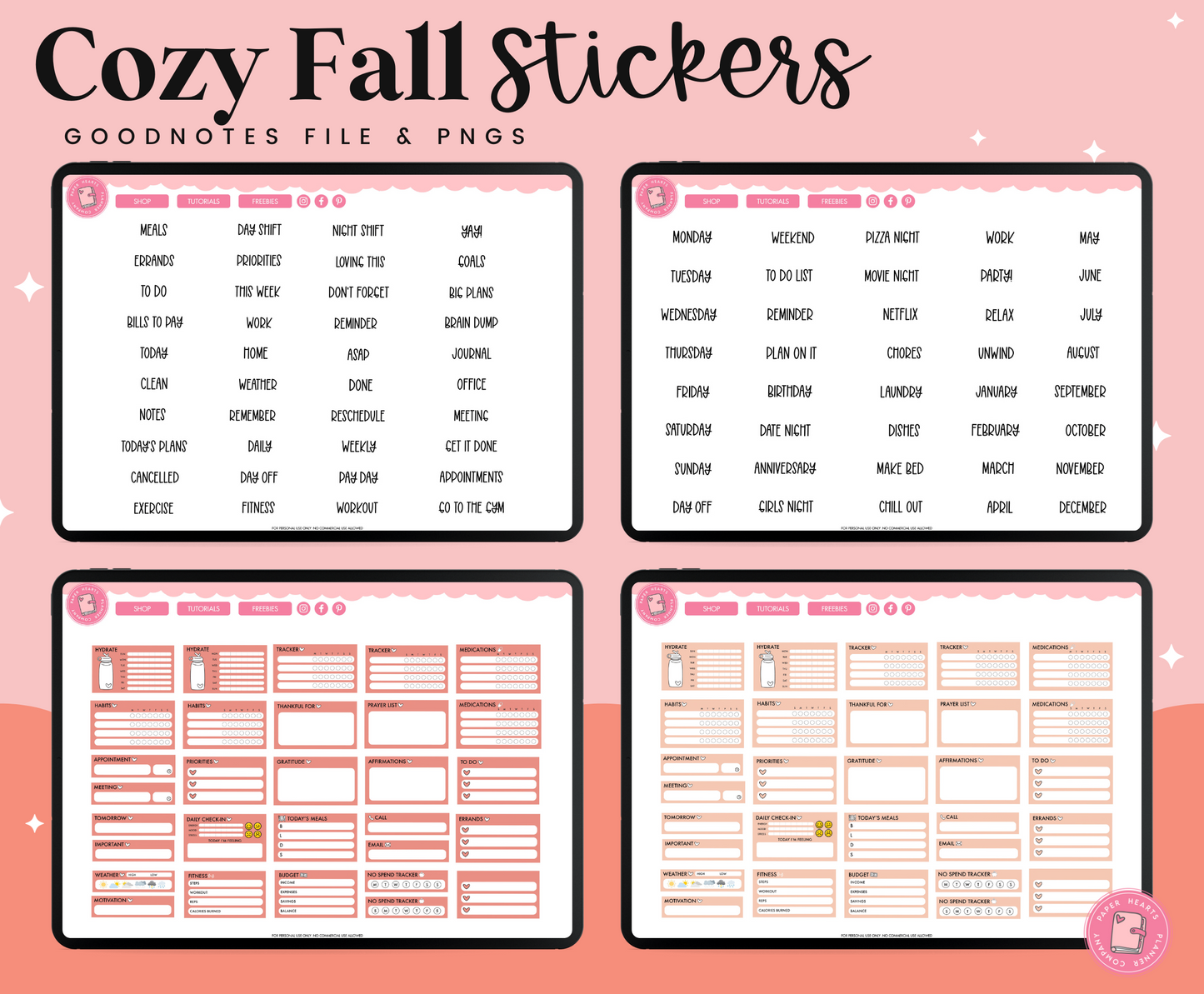 Cozy Fall Stickers