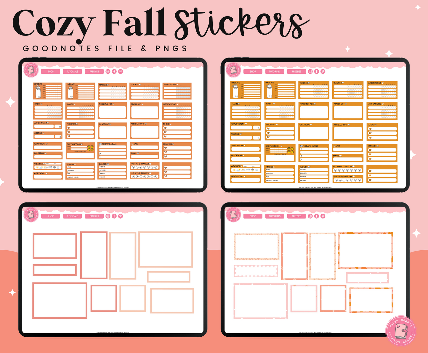 Cozy Fall Stickers
