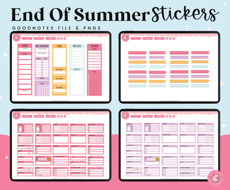 End Of Summer Stickers