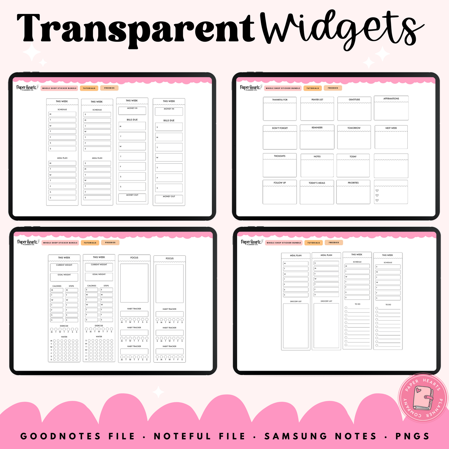 Everyday Transparent Widgets 2025 Version