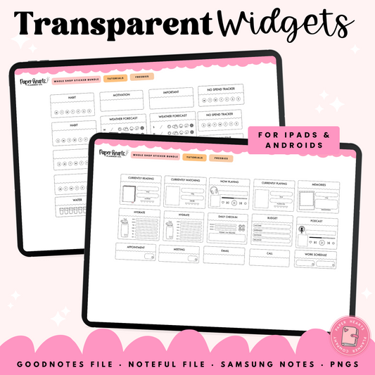 Everyday Transparent Widgets 2025 Version