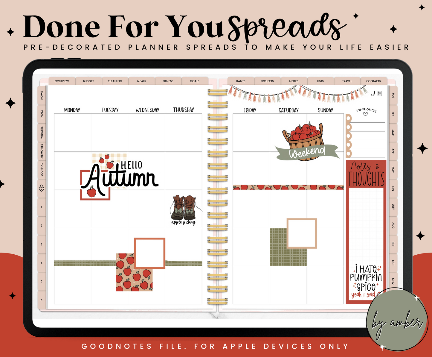 Fall Apples Done For You Spread
