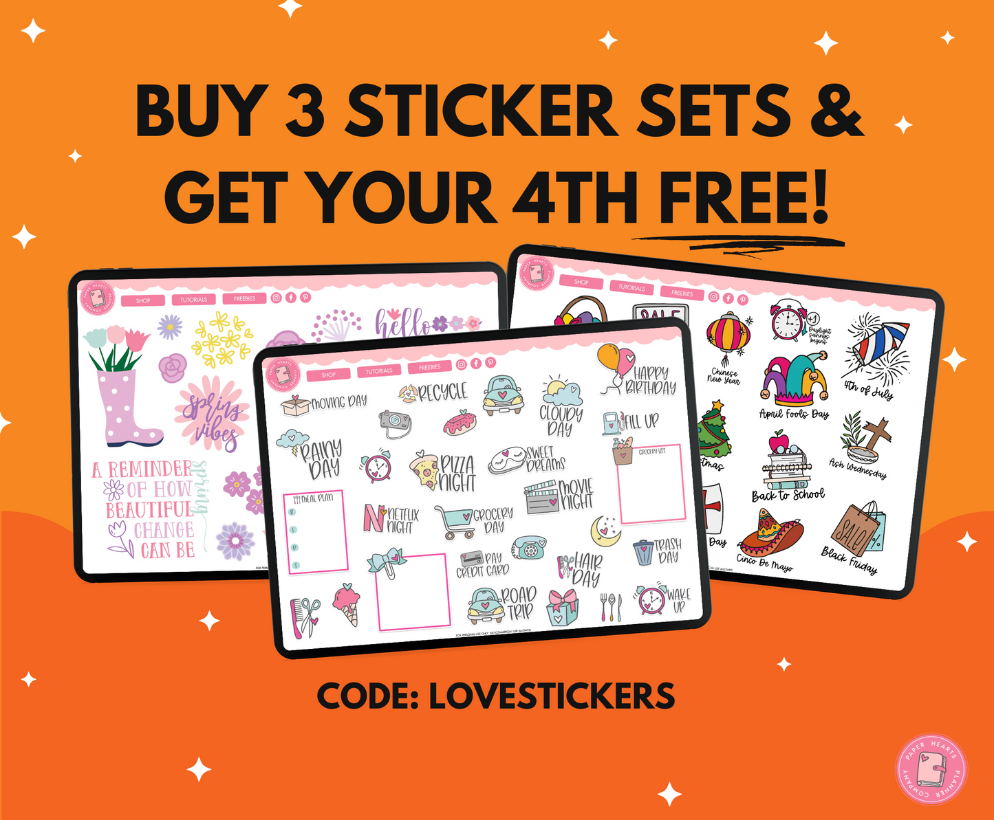 Fall Numbers Stickers