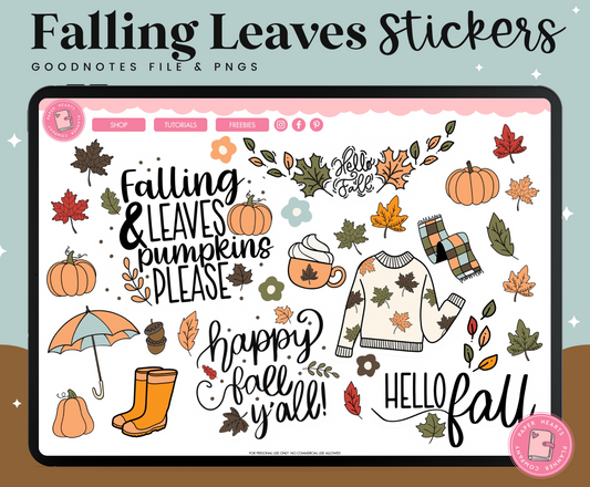 Falling Leaves Stickers