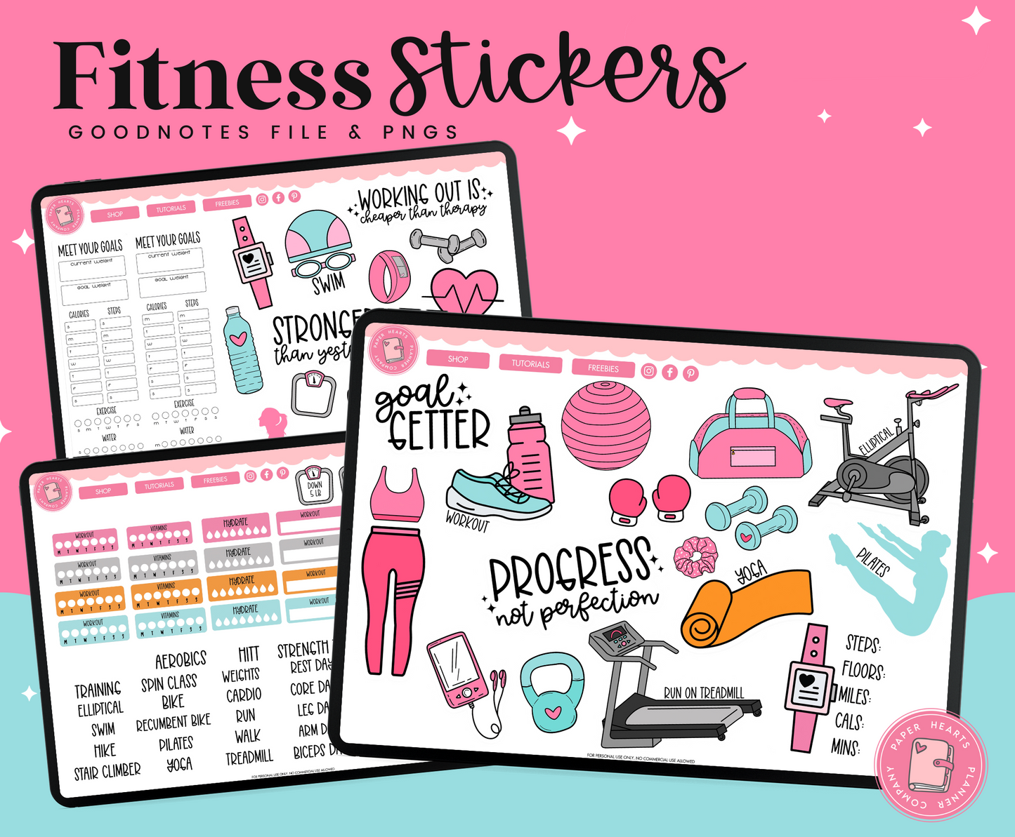 Fitness Digital Stickers