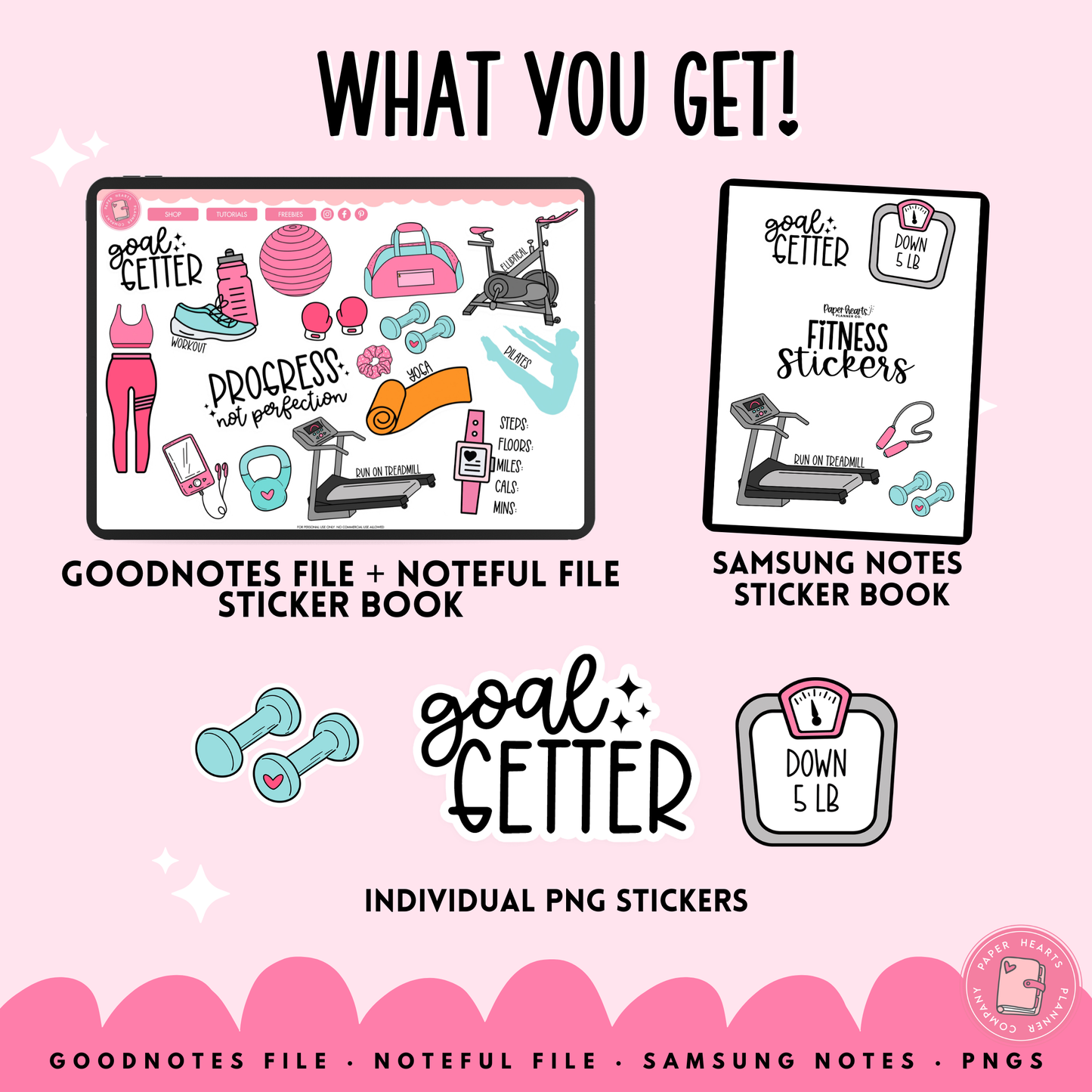 Fitness Digital Stickers