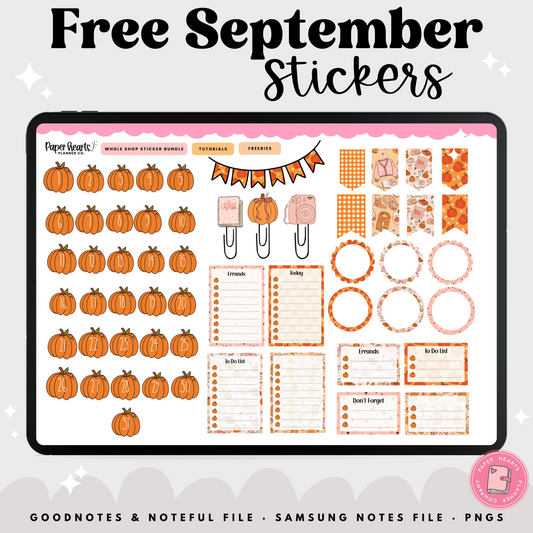 Free September Stickers