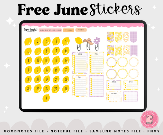 Free June Stickers