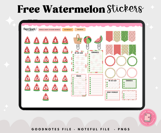 Free Watermelon Stickers