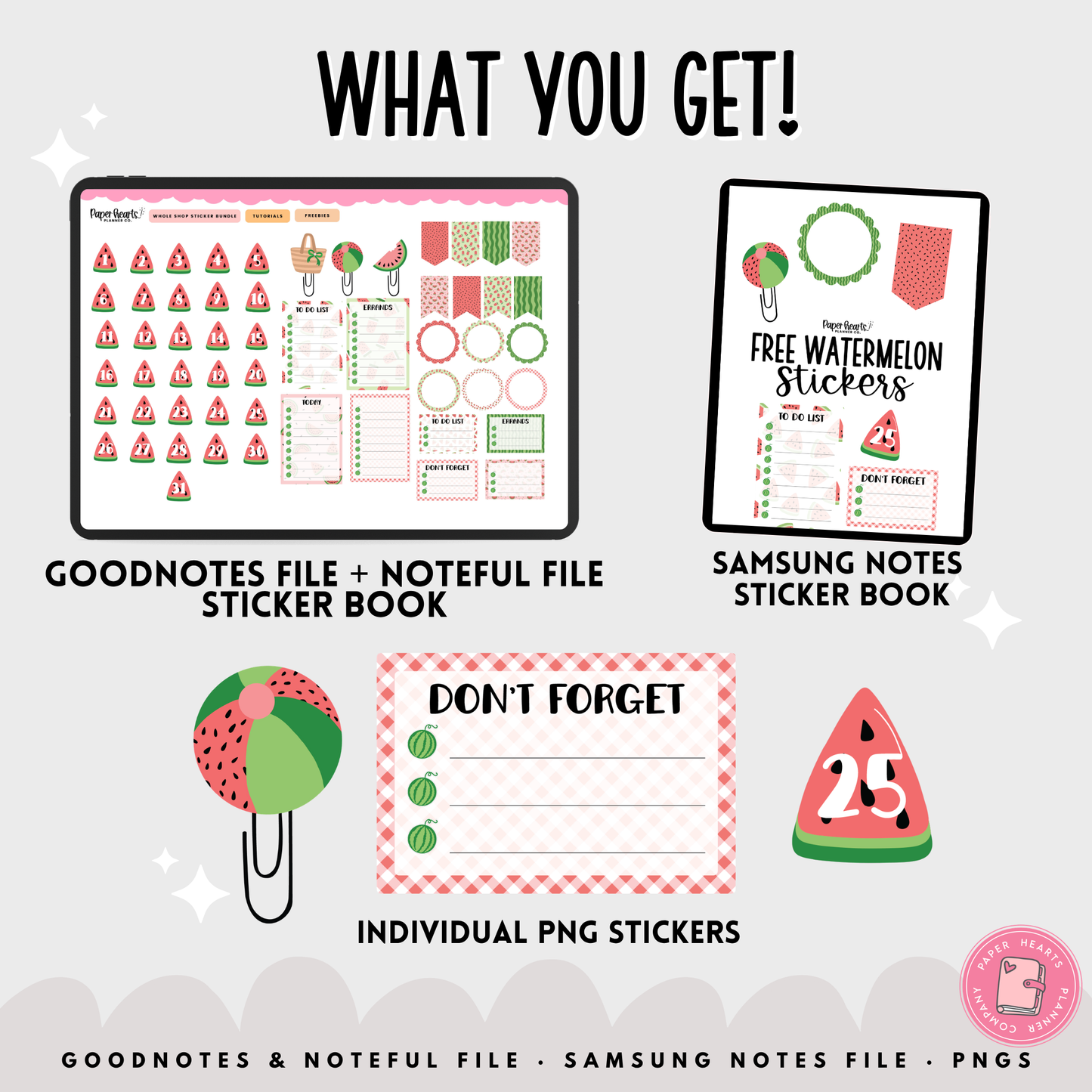 Free Watermelon Stickers