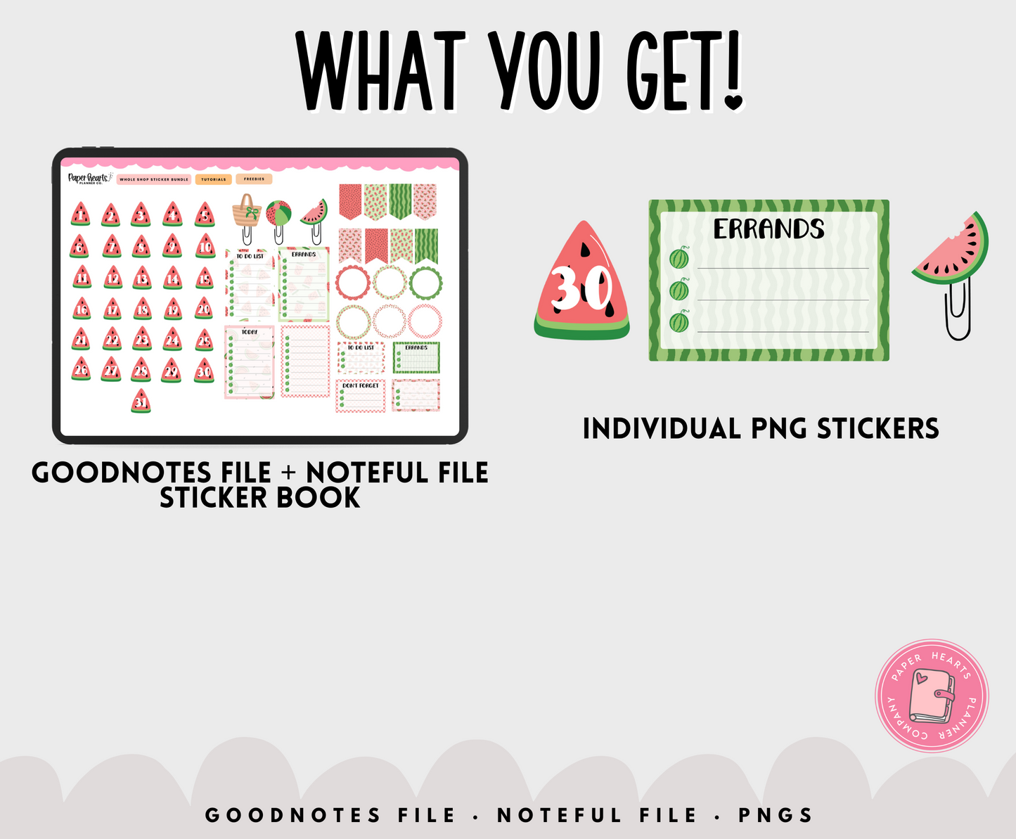 Free Watermelon Stickers