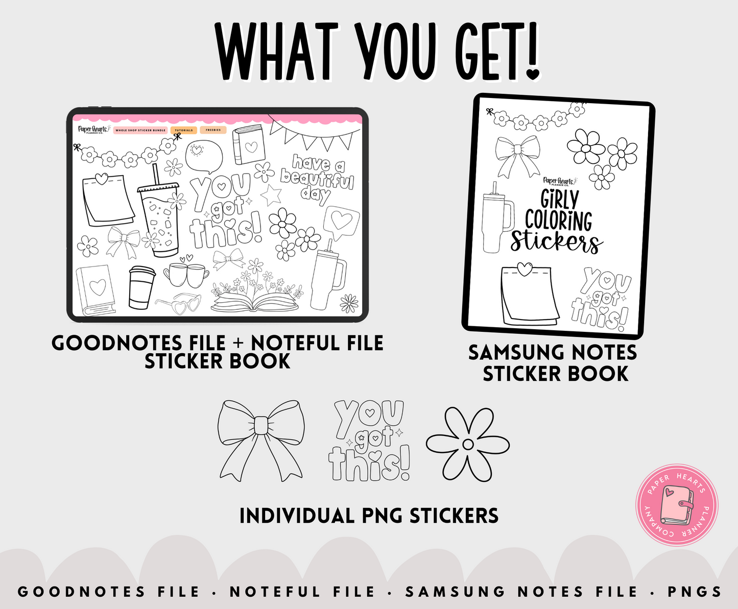 Girly Coloring Stickers