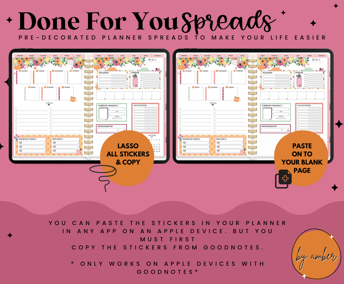 Girly Girl Fall Weekly Done For You Spread