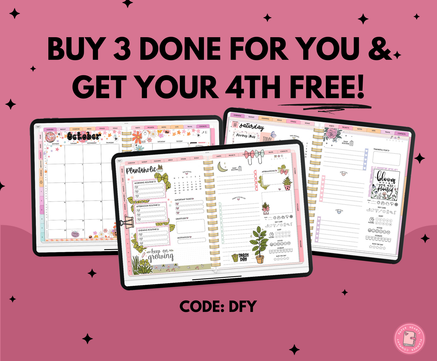 Girly Girl Fall Weekly Done For You Spread