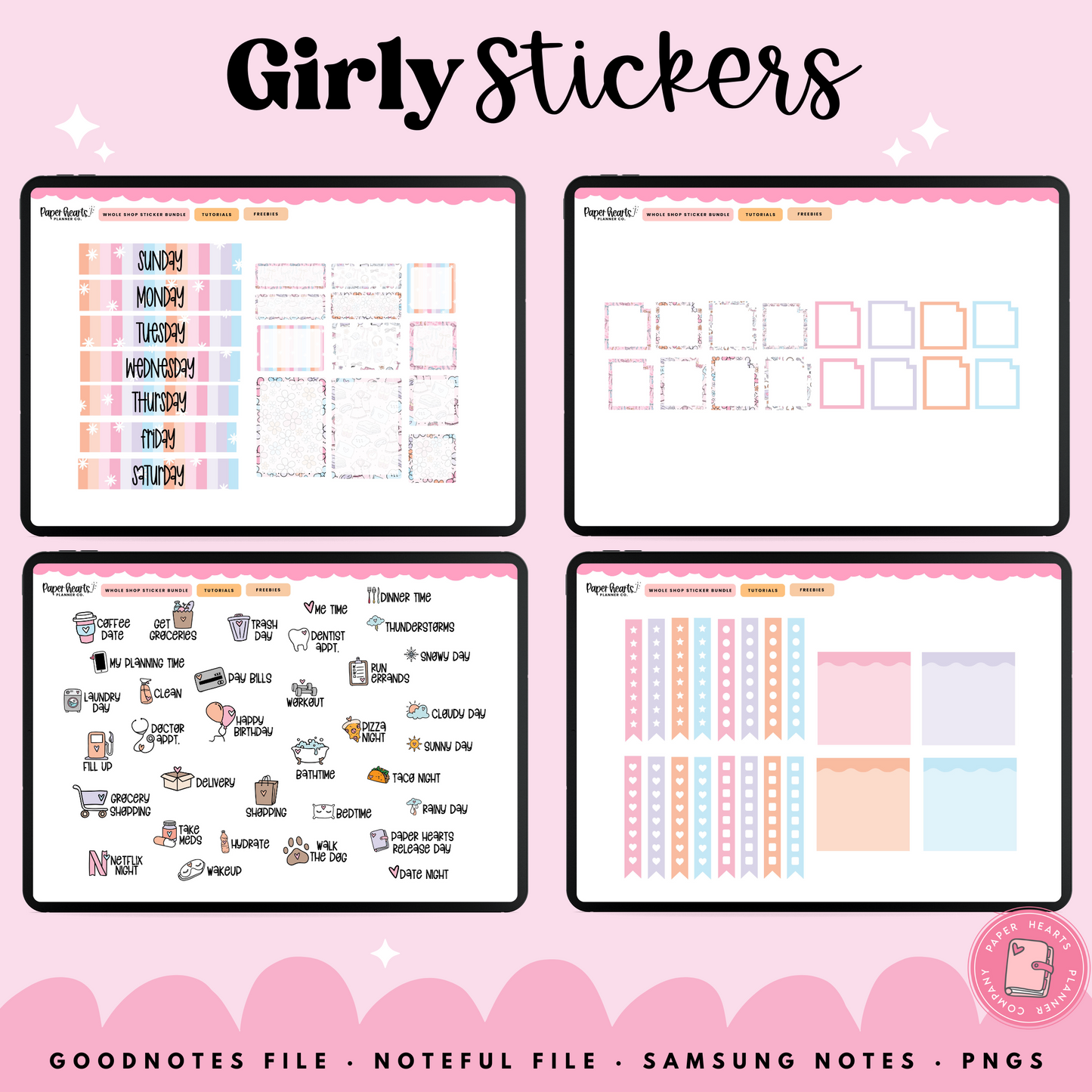 Girly Stickers
