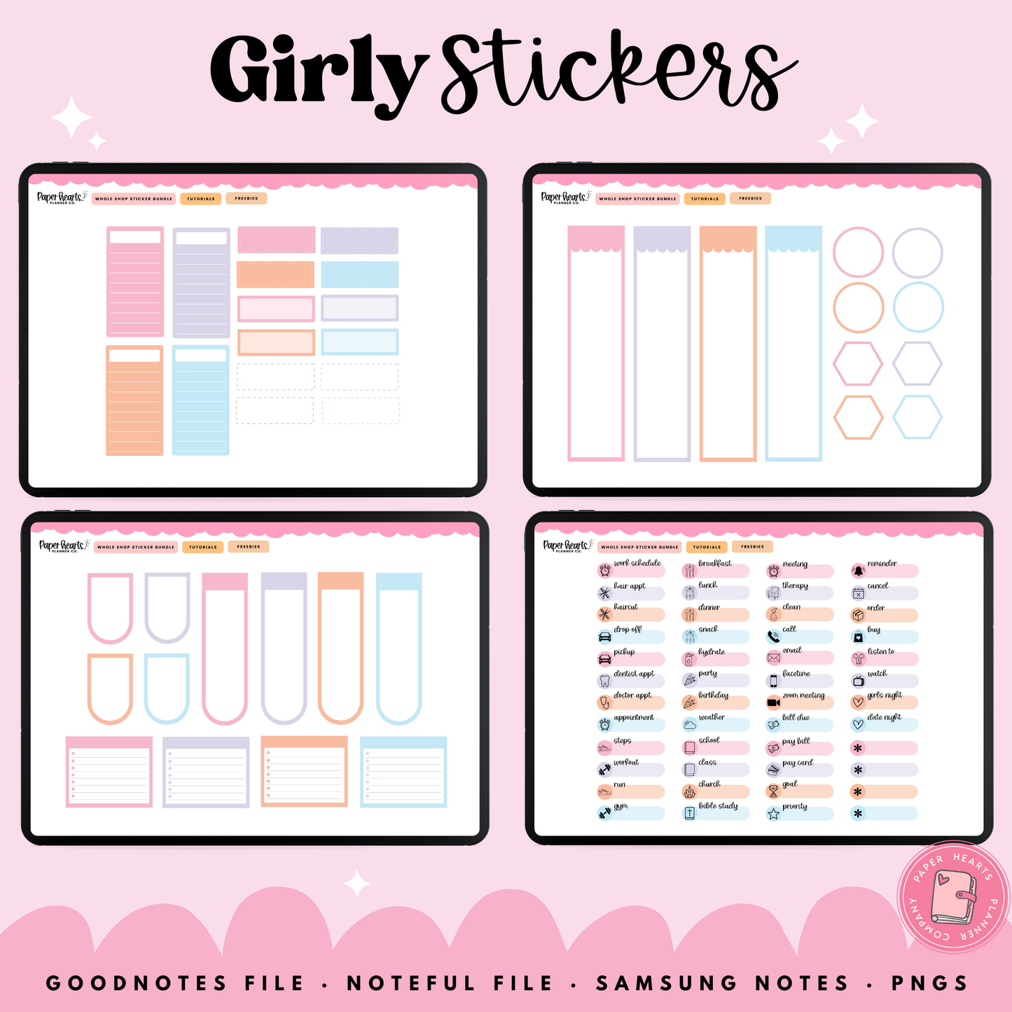 Girly Stickers