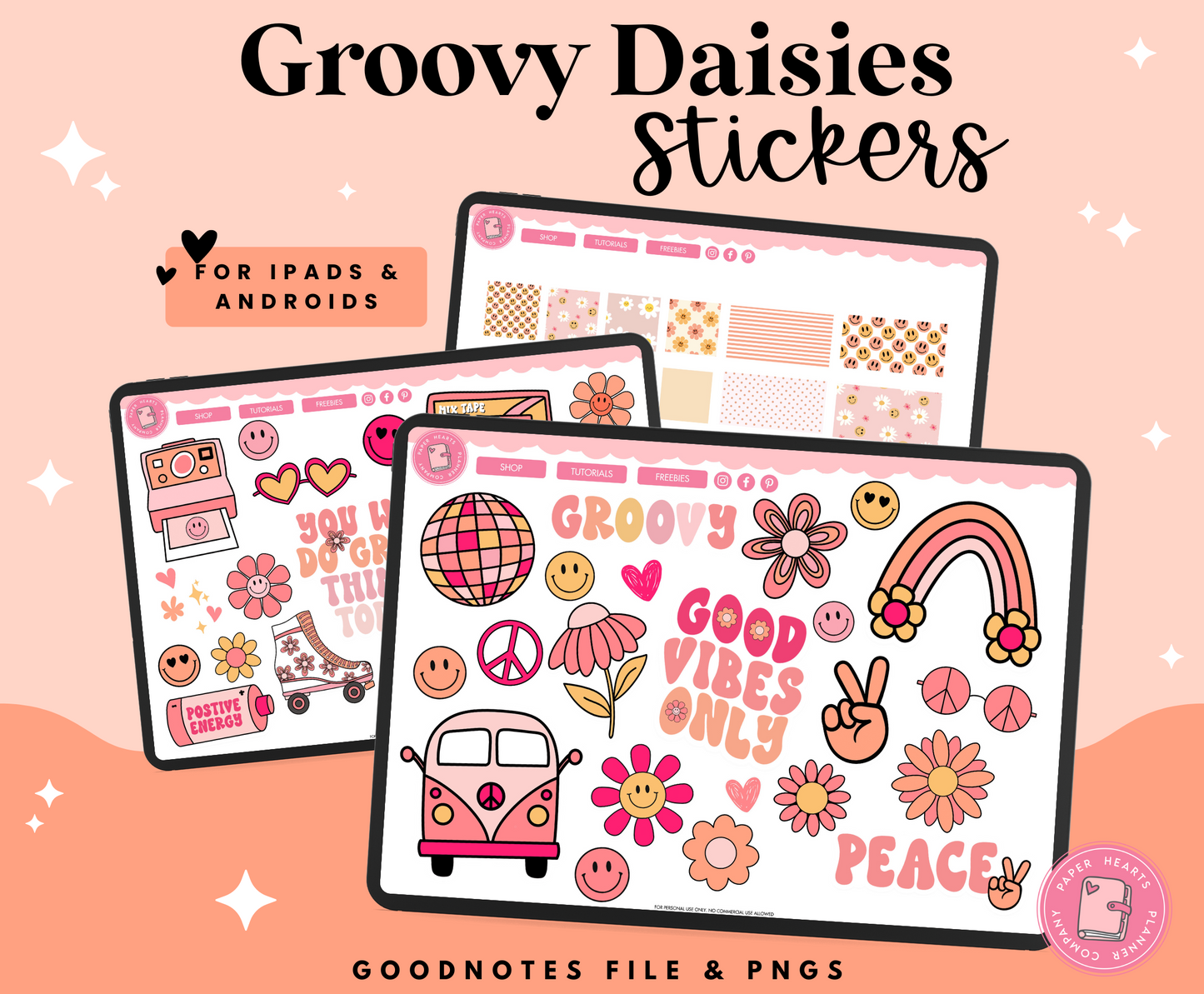 Groovy Daisies Stickers