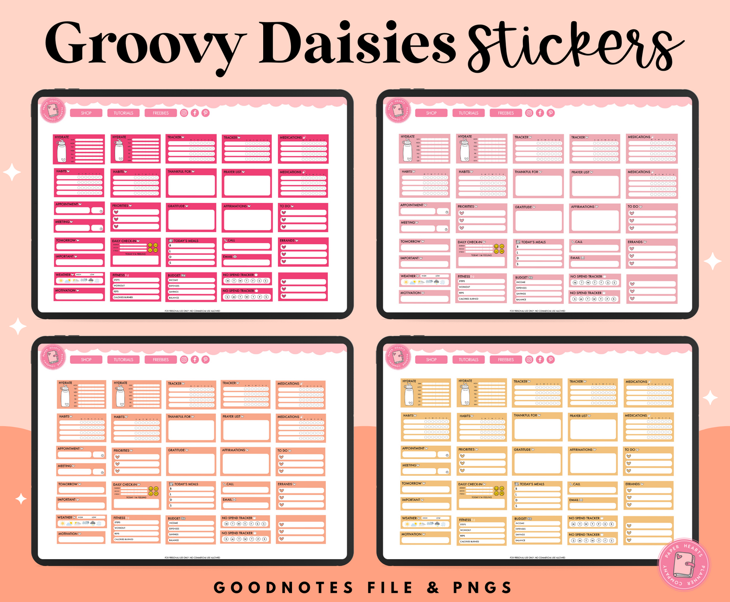 Groovy Daisies Stickers