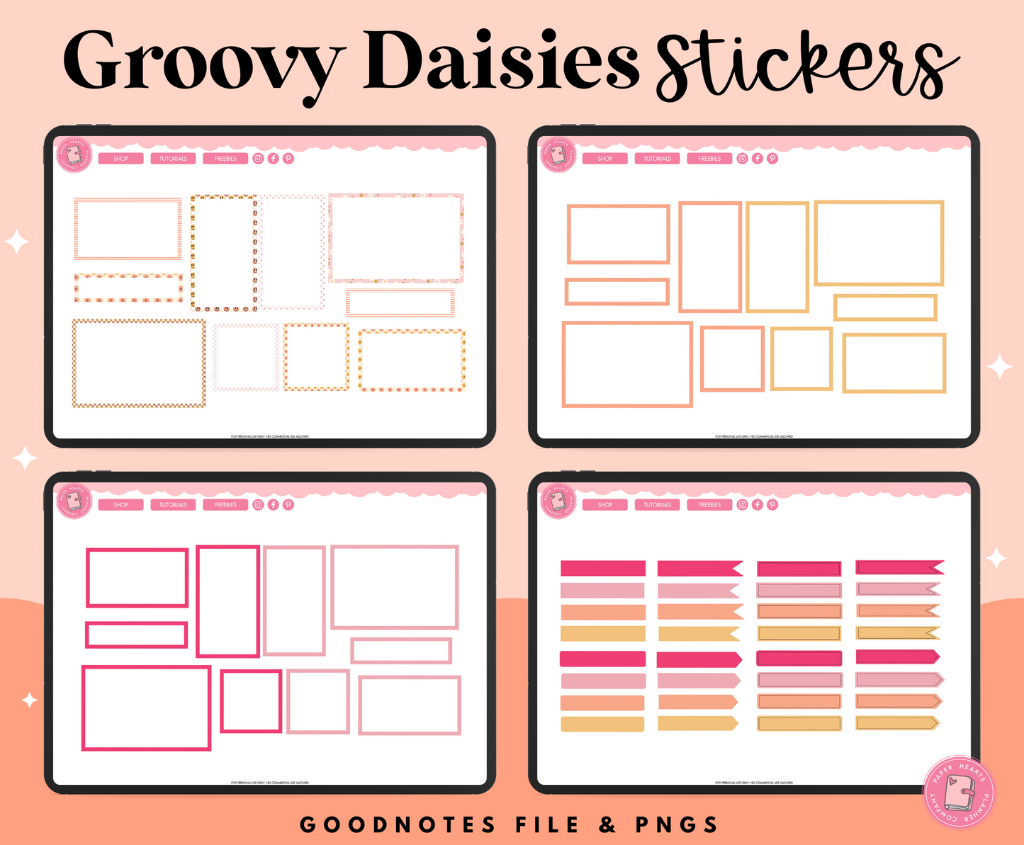 Groovy Daisies Stickers