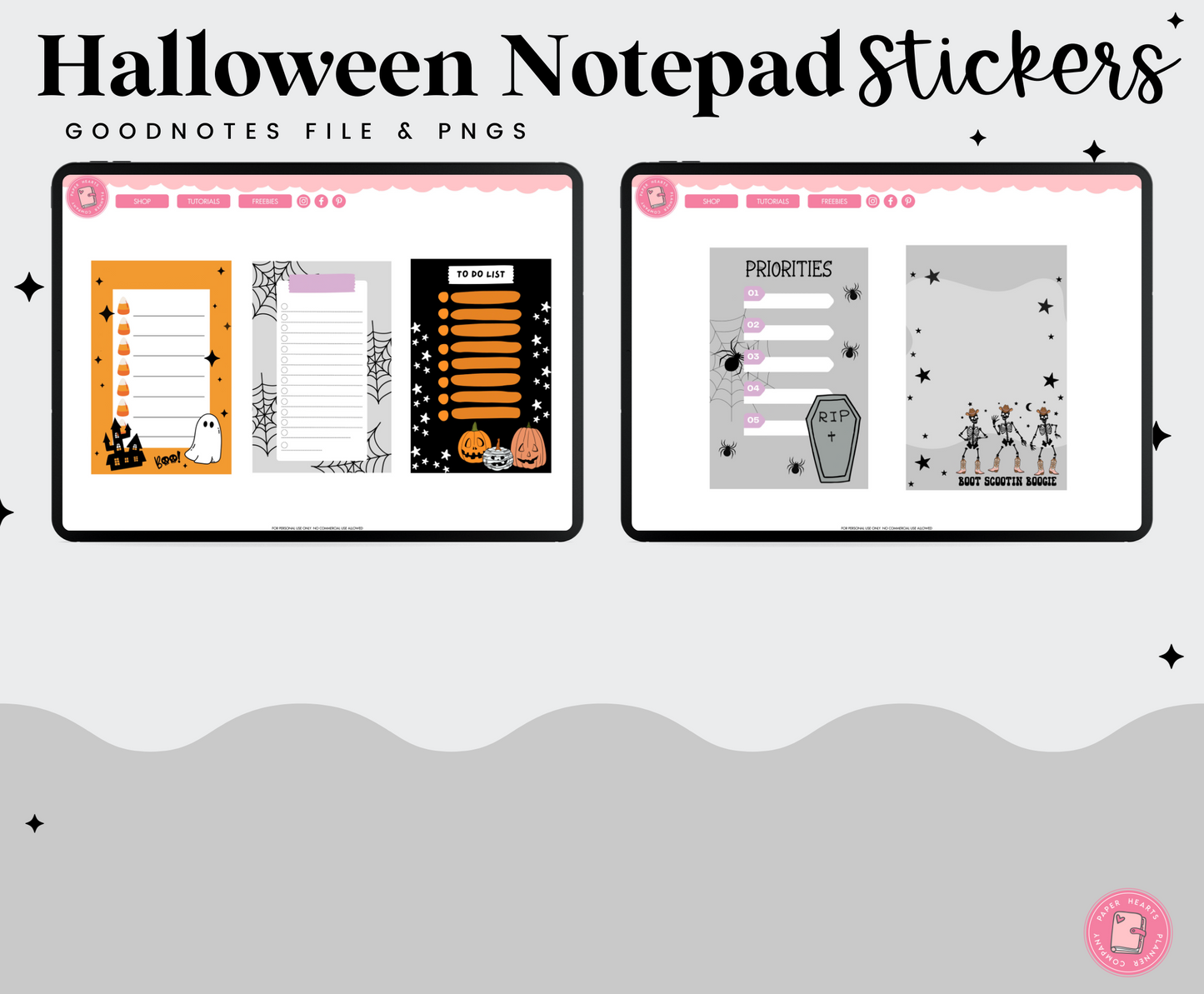 Halloween Notepad Stickers