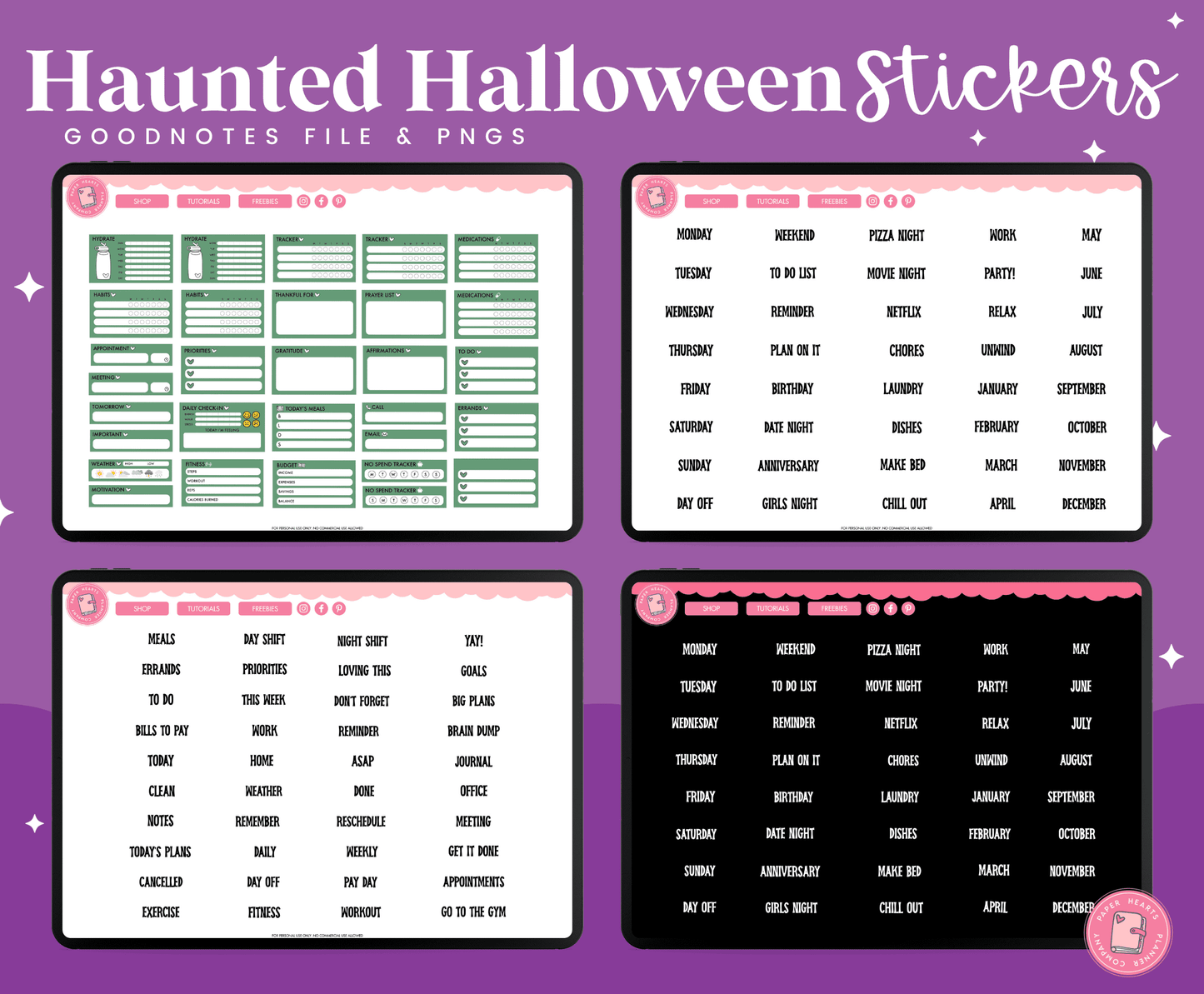 Haunted Halloween Stickers