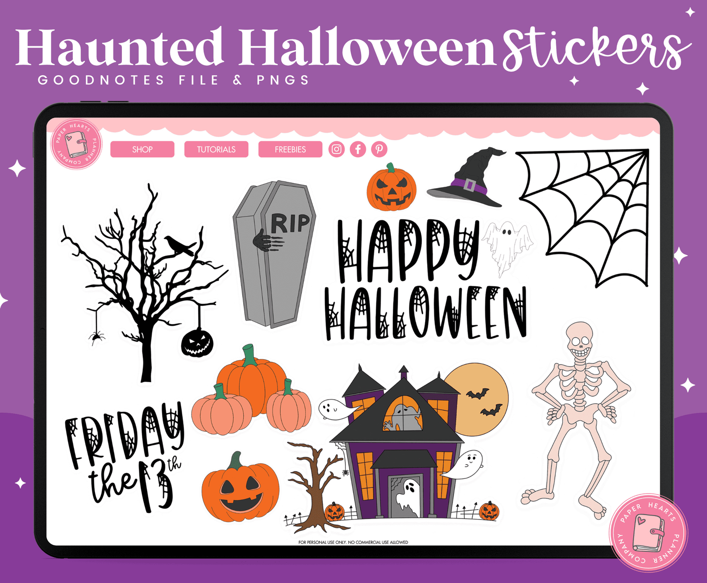 Haunted Halloween Stickers