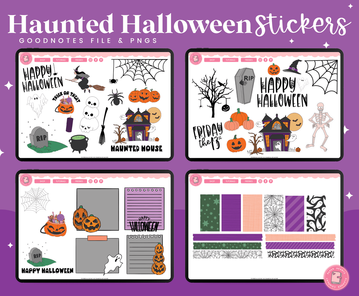 Haunted Halloween Stickers