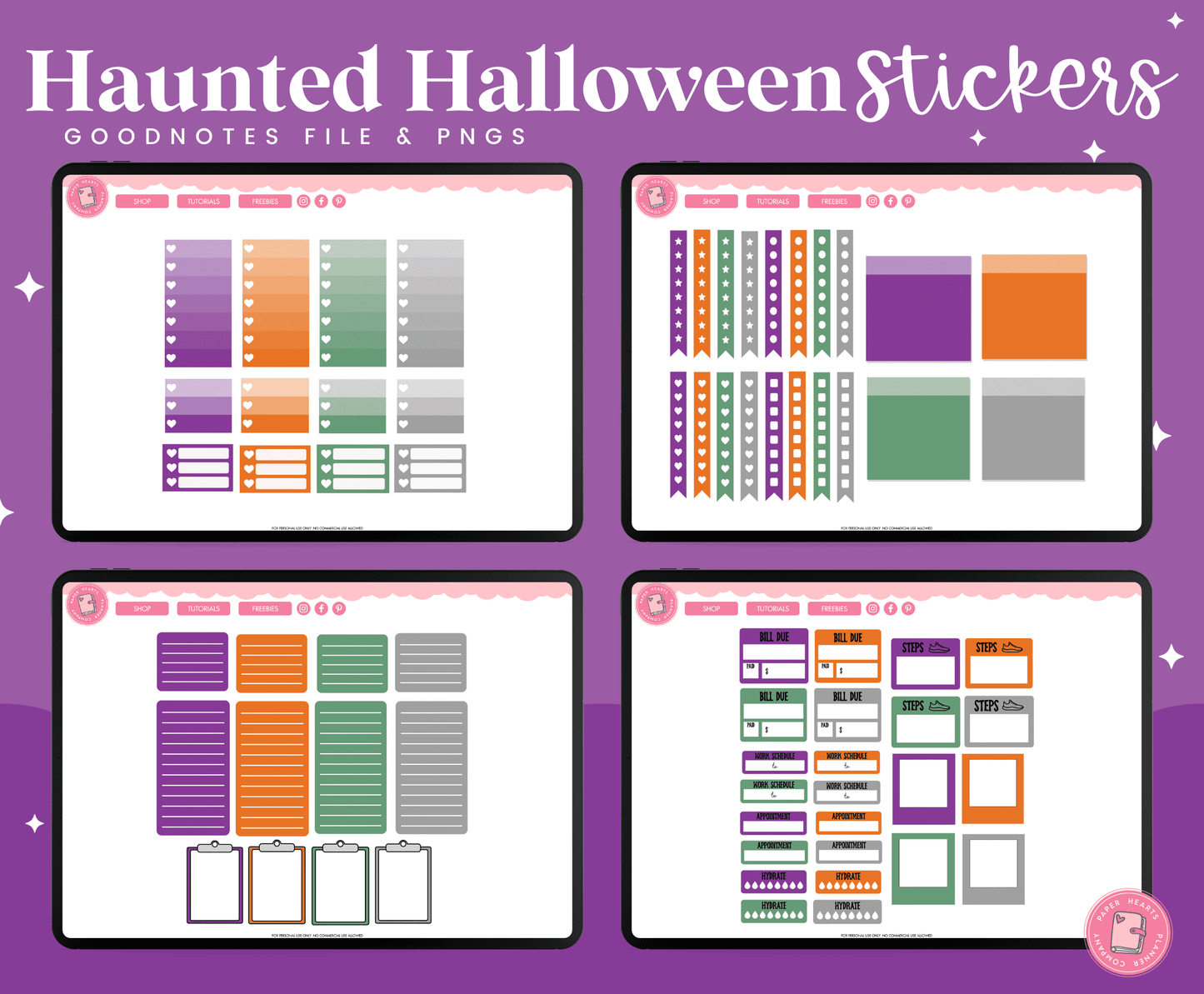 Haunted Halloween Stickers