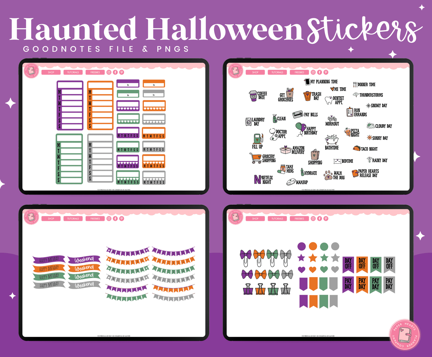 Haunted Halloween Stickers