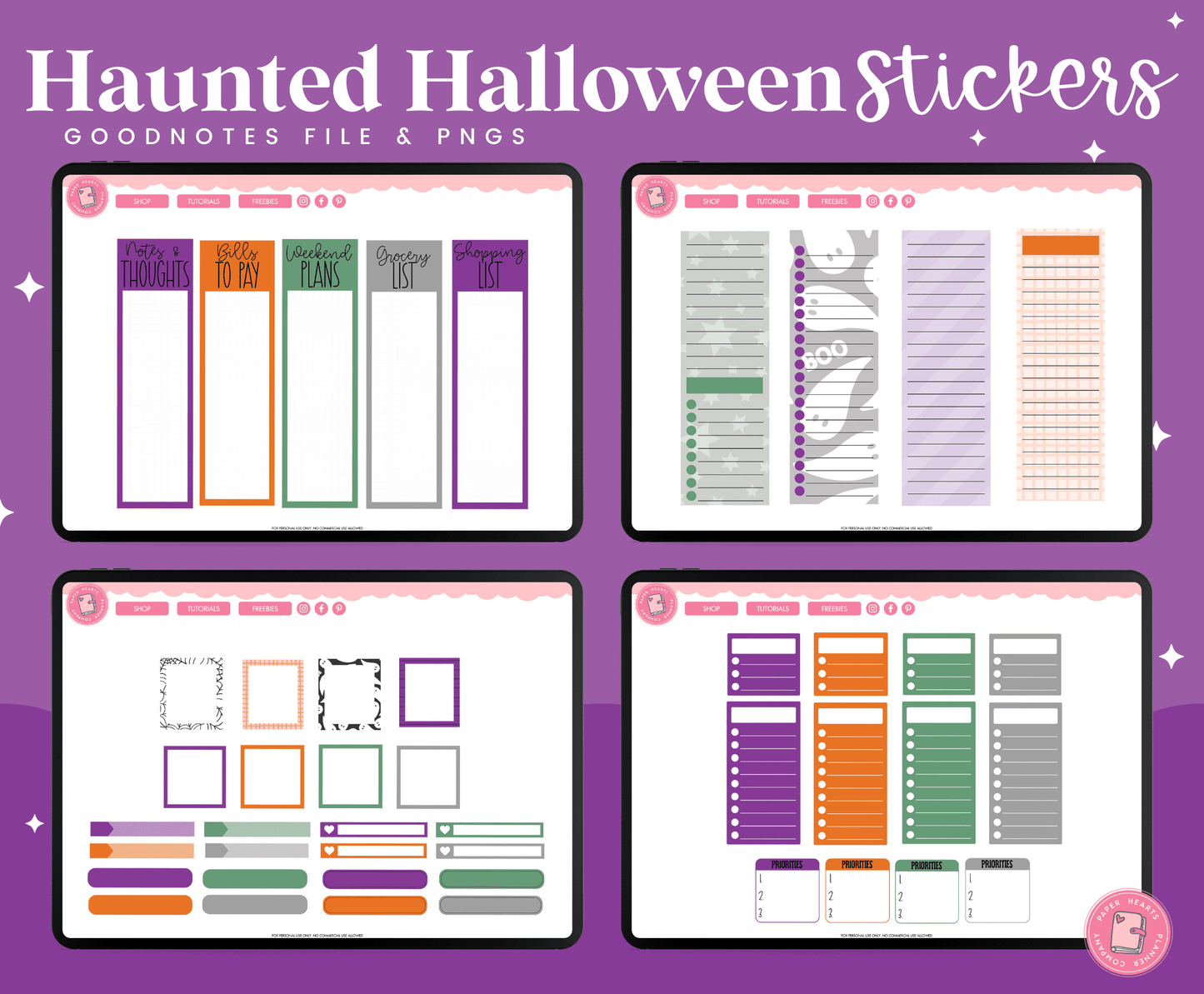 Haunted Halloween Stickers