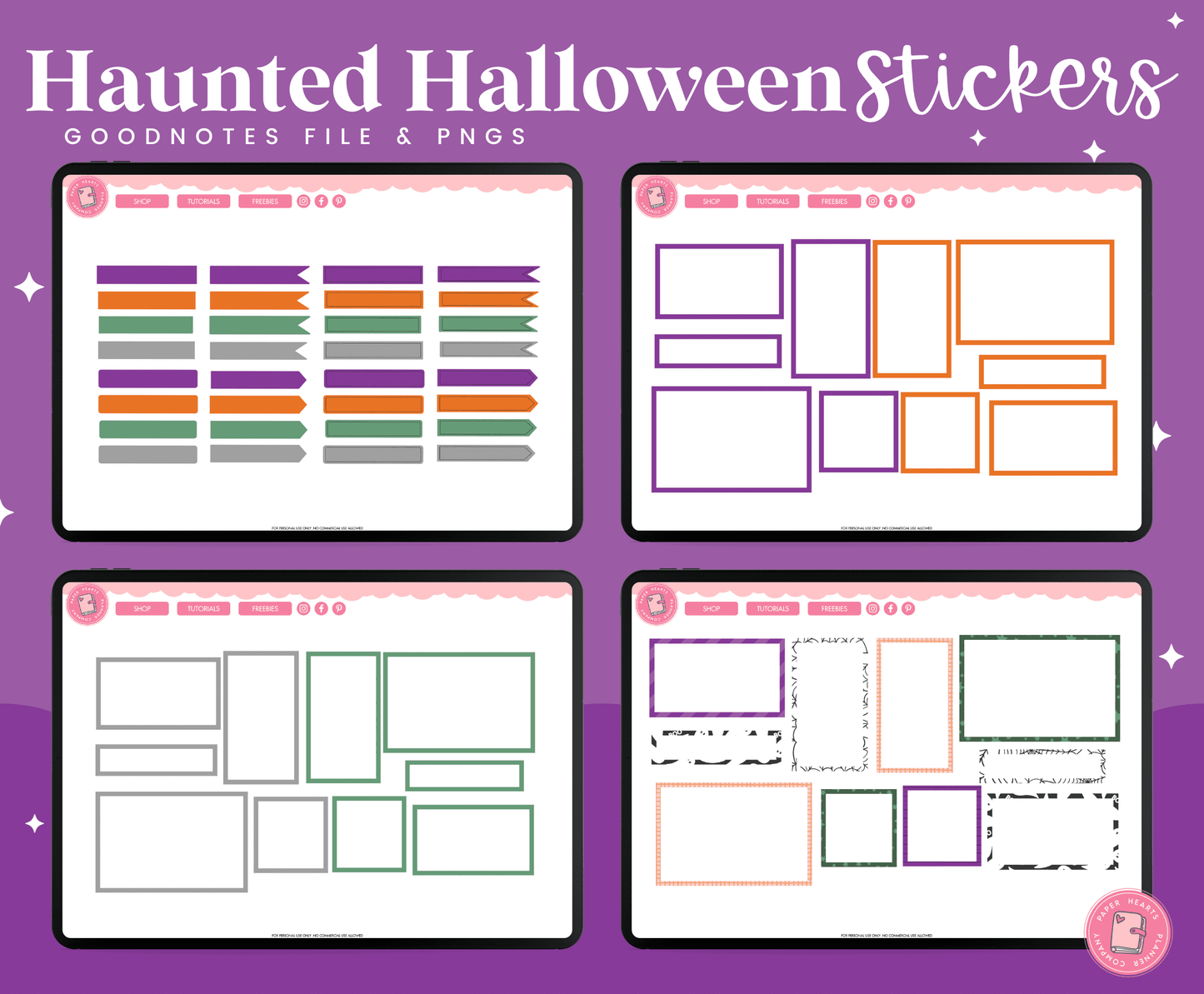 Haunted Halloween Stickers