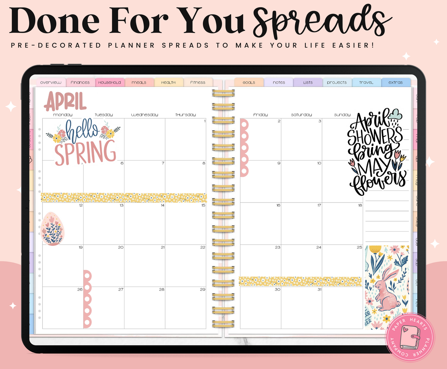 Hello Spring Done For You Sticker Set