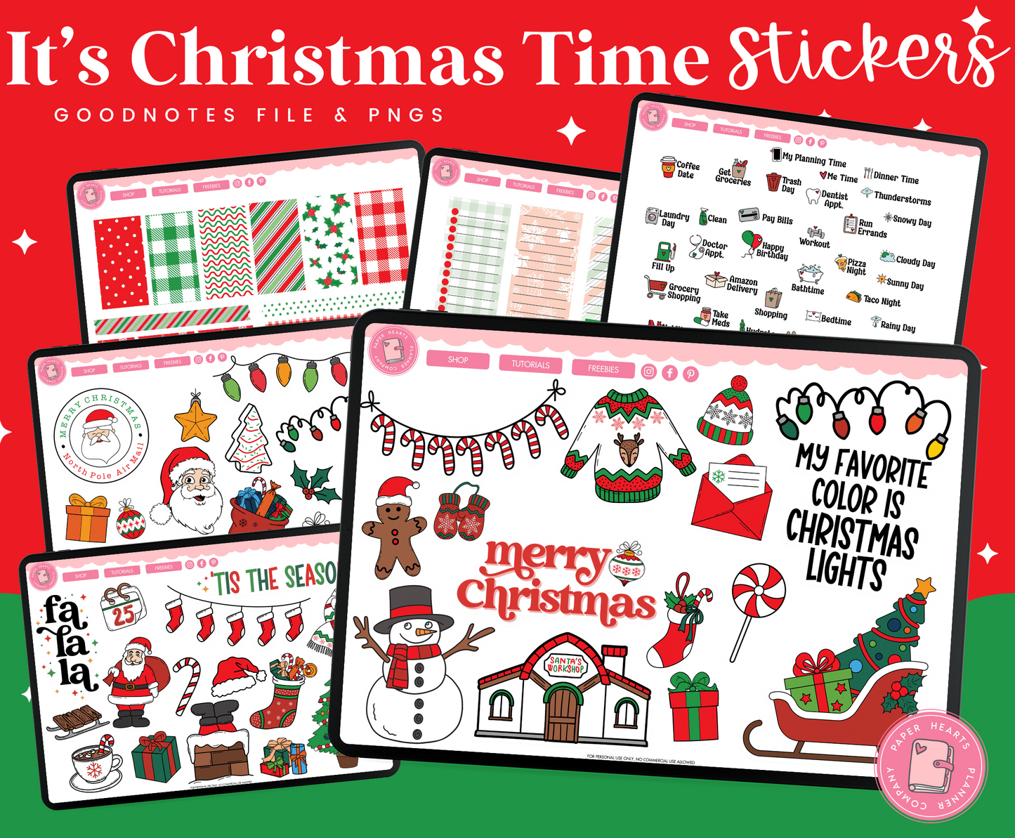 It's Christmas Time Stickers