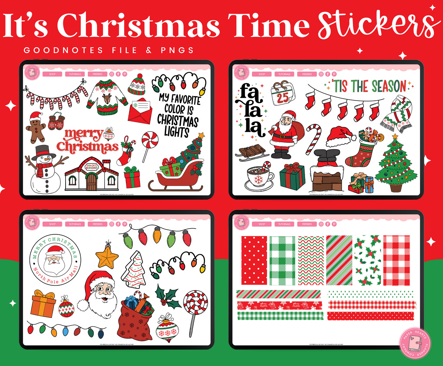 It's Christmas Time Stickers