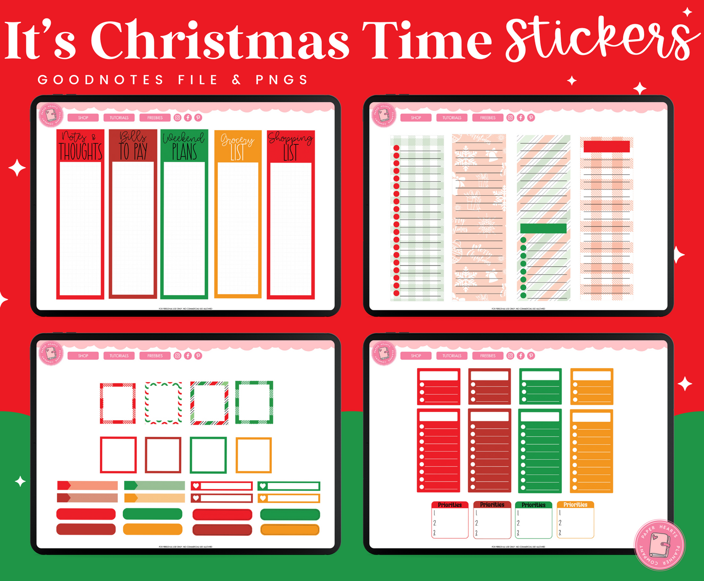 It's Christmas Time Stickers