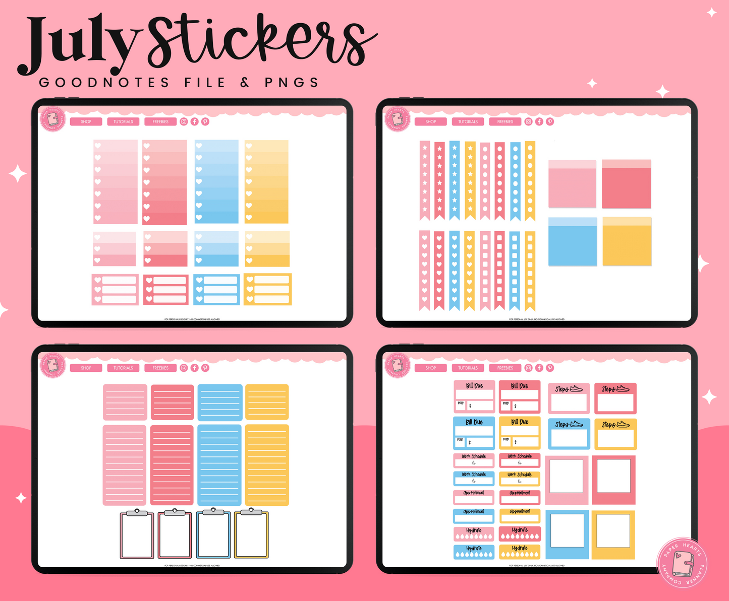 July 2023 Stickers