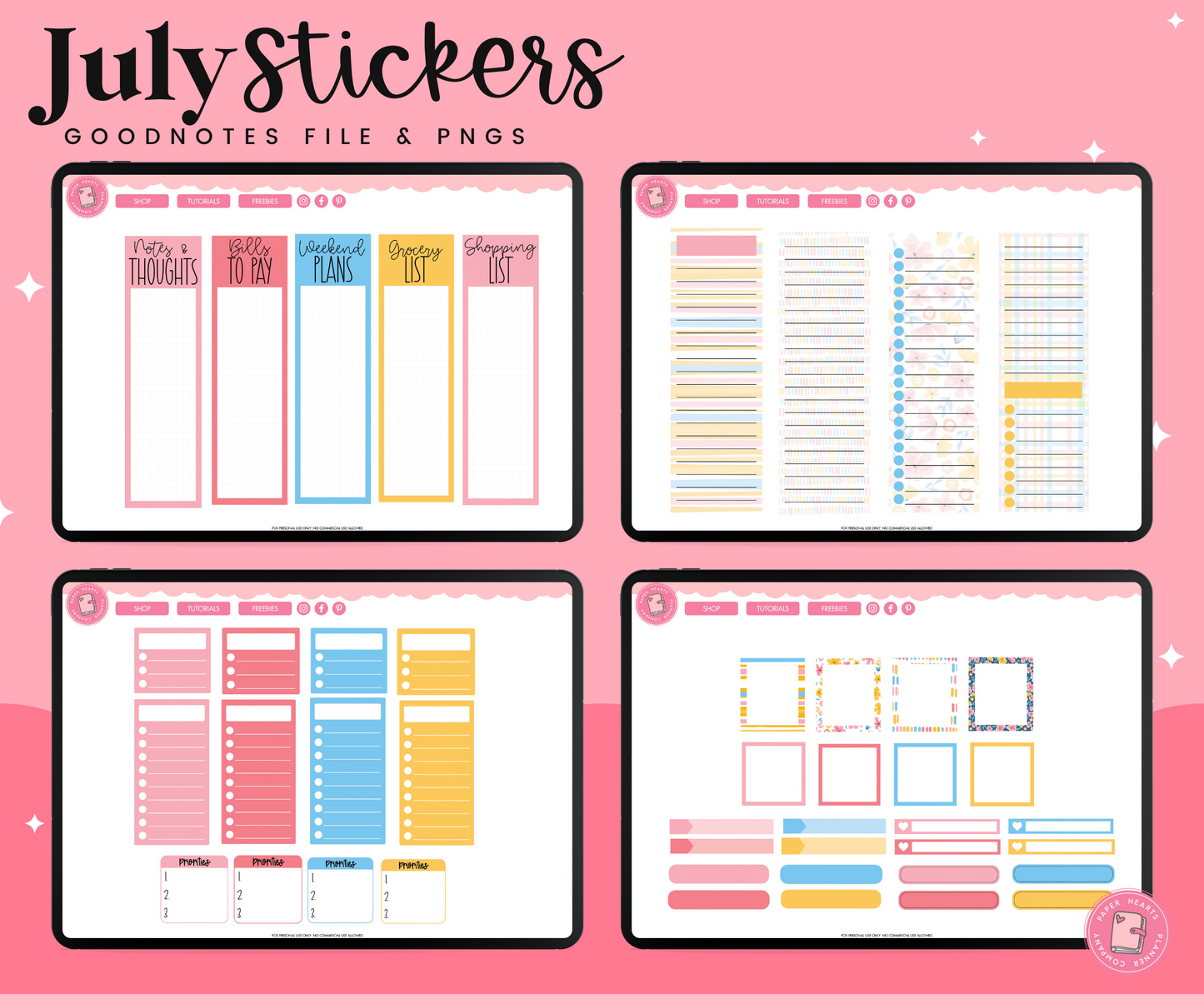 July 2023 Stickers