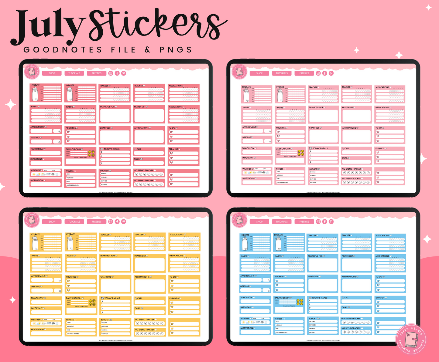 July 2023 Stickers