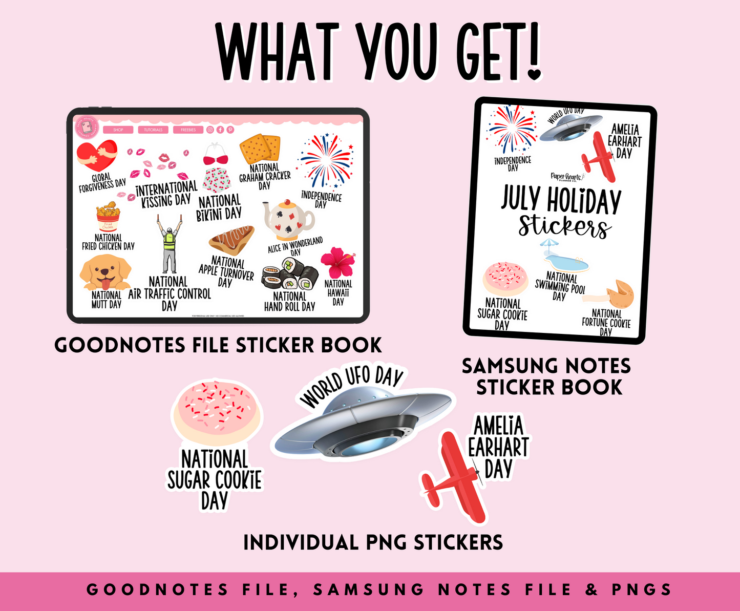 July Holiday Stickers